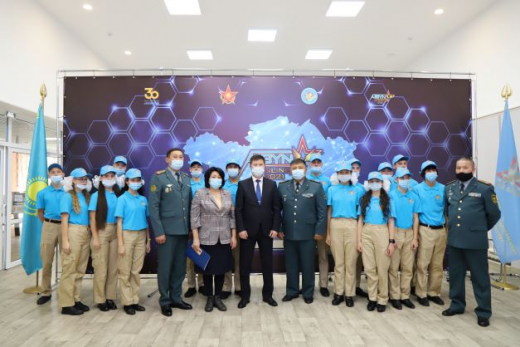 Церемония открытия VII Республиканском военно-патриотический сборе молодежи «Айбын»