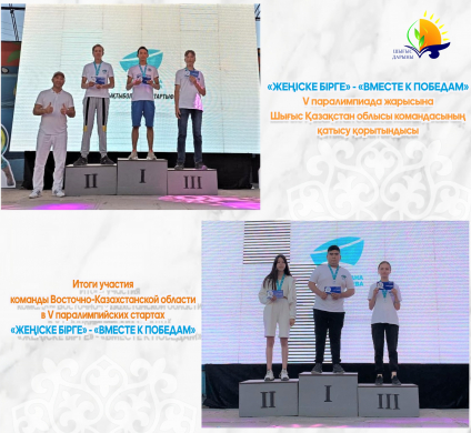 Итоги участия команды Восточно-Казахстанской области в V паралимпийских стартах «ЖЕҢІСКЕ БІРГЕ» - «ВМЕСТЕ К ПОБЕДАМ»