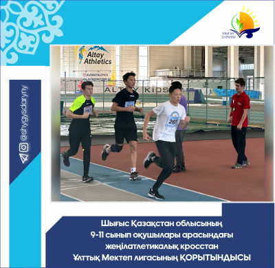 Итоги Национальной Школьной лиги среди учащихся 9-11 классов Восточно-Казахстанской области  по легкоатлетическому кроссу